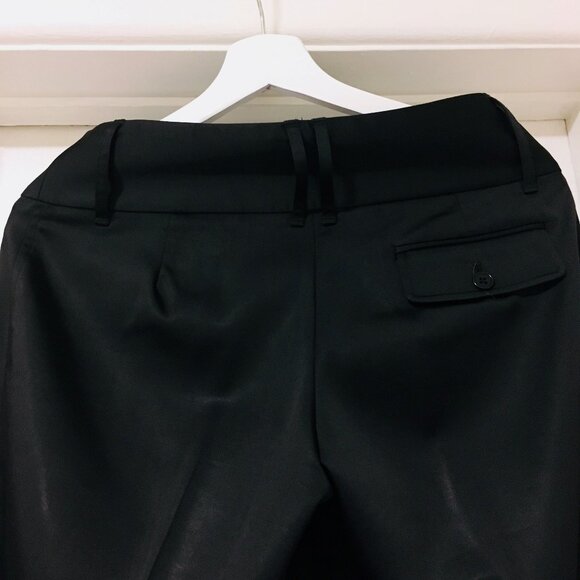 BCBG MaxAzria Sz 4 Tabatha Black Wide Leg Dress Pants Trousers (Like New) - Picture 5 of 9